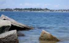 photo of the rock jettie in Provincetown, MA